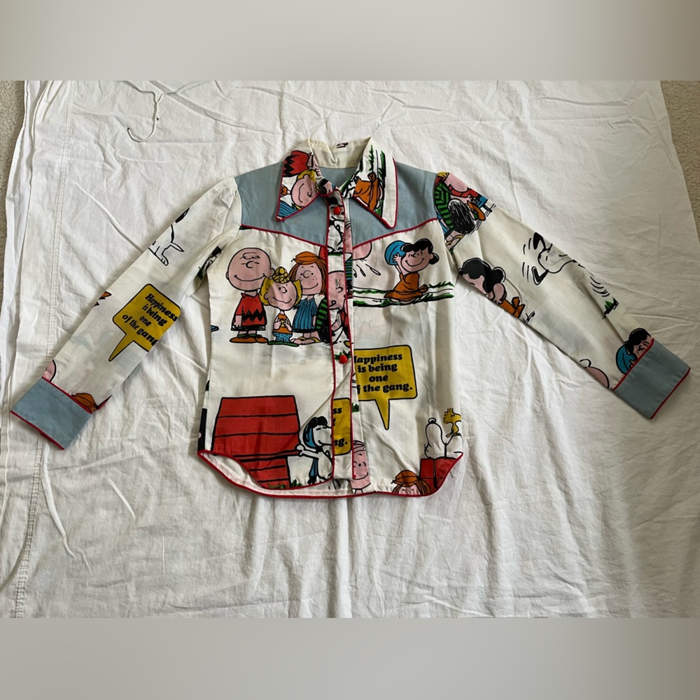 Vintage Peanuts Snoopy Button down